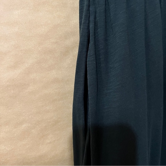 Nation LTD | Evonne Maxi Dress Pima Cotton Tiered Popover Smocked Black Size M - Picture 8 of 13